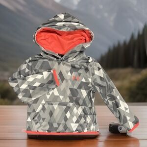 Under Armour Pink White Printed Pullover Hoodie Sweatshirt Toddler Girls 2T Camo